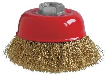 Modeco Szczotka tarczowa do szlifierki kątowej mosiądzowana o średnicy 80mm marki Expert MN-69-164 4939