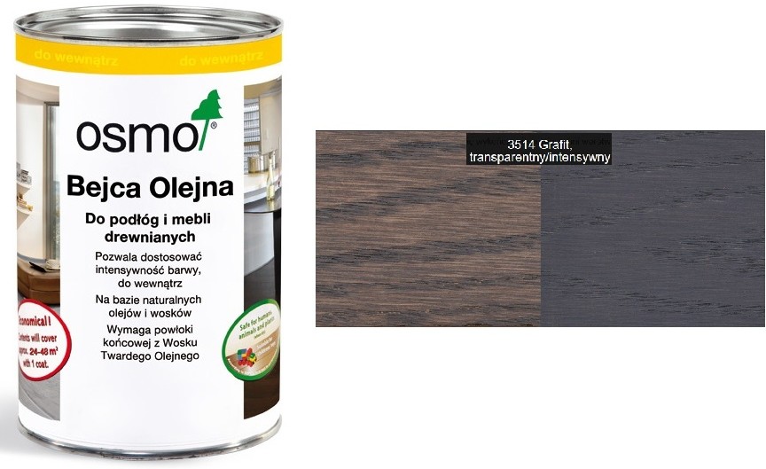 Osmo BEJCA OLEJNA, grafit (3514), 1l