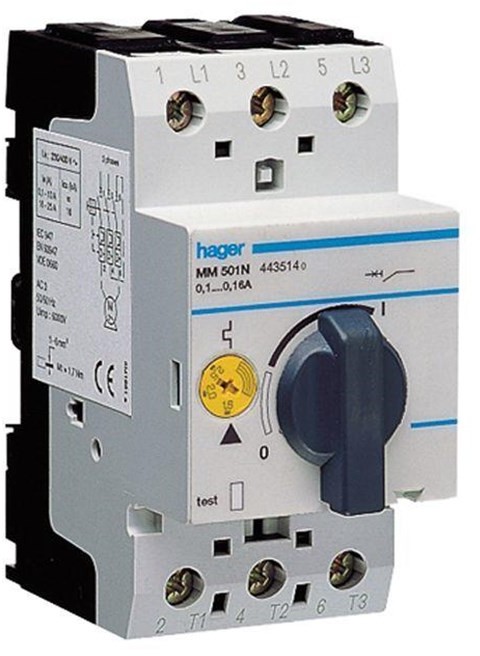 Hager Motor starter 1.6-2.4a MM507N