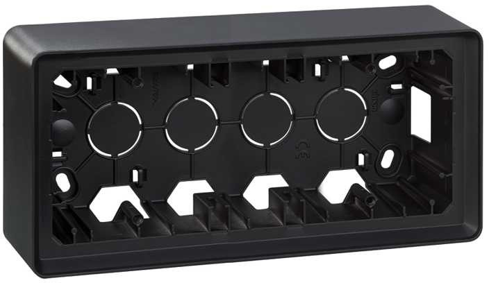 Kontakt KONTAKT_SIMON Puszka natynkowa potrójna DETAIL 82 Grafitowy 8200770-038