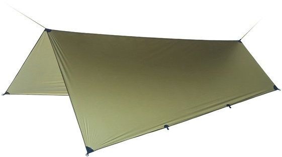 Lesovik Płachta biwakowa SOLO Ultralight Tarp 2,6x2,6 - Crocodile Green (19271) SP 19271