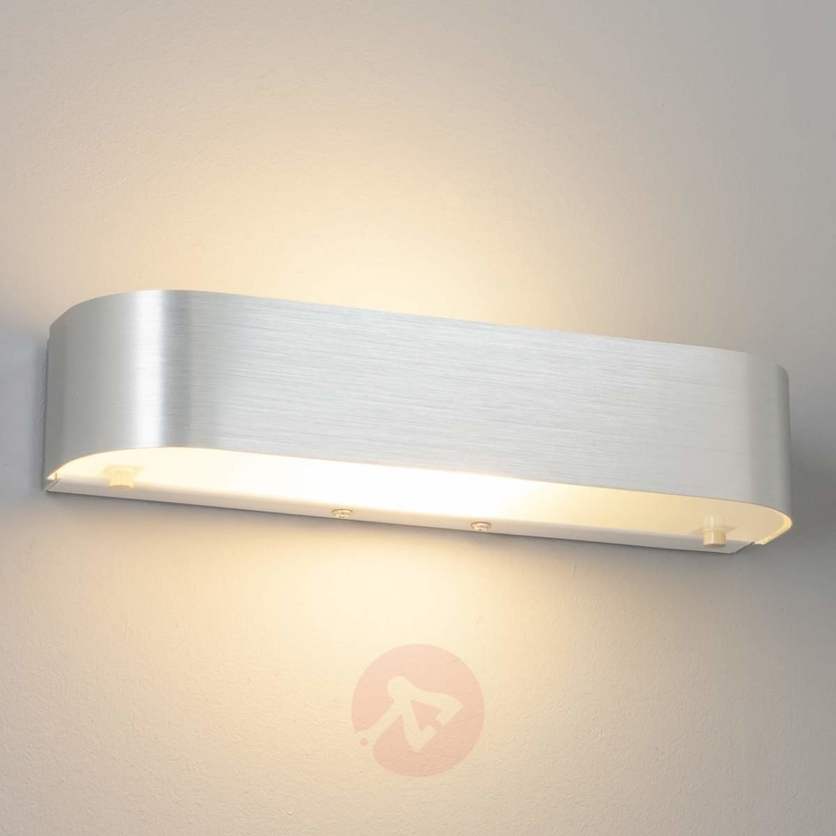 Lampenwelt Aluminiowa lampa ścienna NIKA z żarówką LED E14