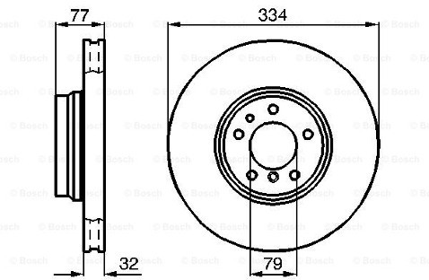 BOSCH Tarcze hamulcowe (komplet 2 sztuk) 0 986 478 623