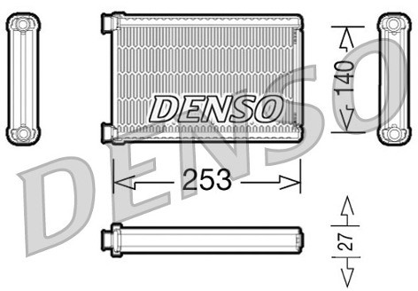 DENSO Wymiennik ciepła, ogrzewanie wnętrza DRR05005
