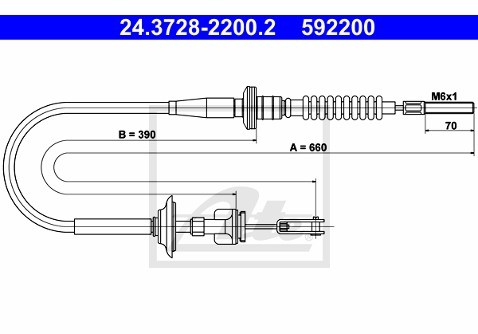 ATE Cięgno, sterowanie sprzęgłem 24.3728-2200.2