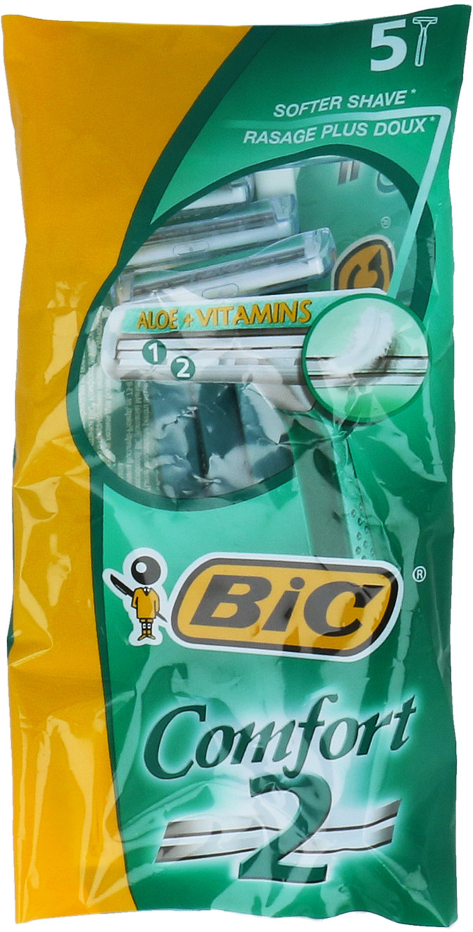 BiC Comfort 2 Sensitive Jednorazowe Maszynki Do Golenia 5sztuk