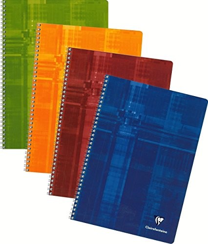 Clairefontaine Notatnik spiralny , A4, posortowane pod względem koloru, posortowany kolorami 8146C
