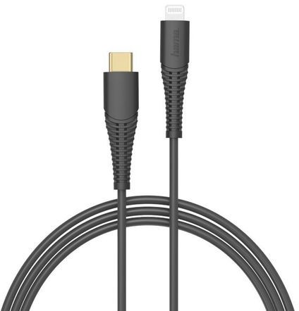 Hama USB-C Lightning MFI C94 1,5m czarny