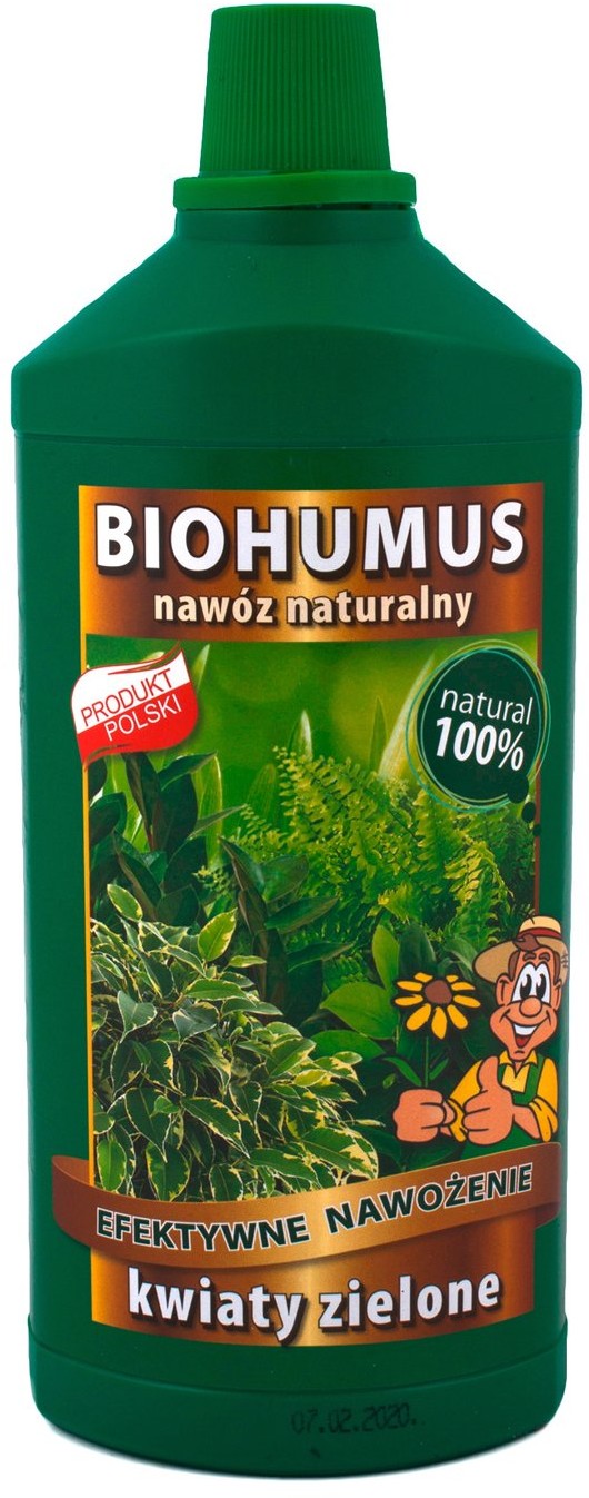 Ekodarpol Nawóz Biohumus kwiaty zielone 1 l