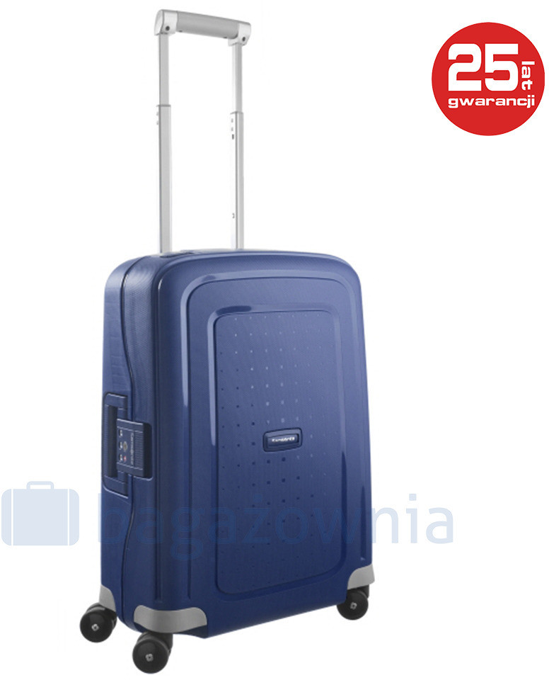 Samsonite Mała kabinowa walizka S'CURE 49539 Granatowa - granatowy