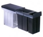 Wesco pojemnik na odpady Profiline Bio-Double 30 DT montażu, 1 X 20/1 X 10 L, 1 sztuki, antracyt ,857621 11 857621-11