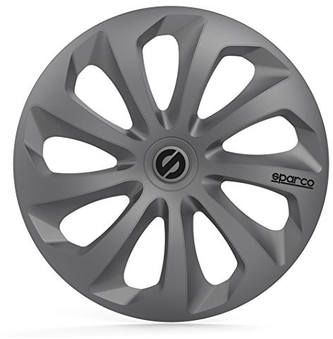 Sparco Sicilia SPC1670GR 4 kołpaki do kół o średnicy 40,64 (16), szare SPC1670GR