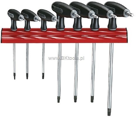 TENG TOOLS Zestaw kluczy trzpieniowych TX/TPX cWRTX07 +wieszak