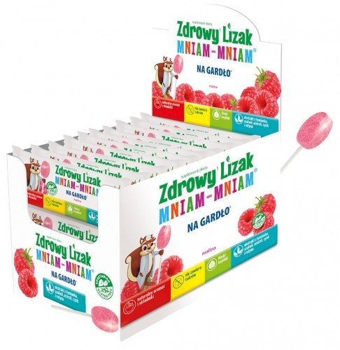 Starpharma Zdrowy lizak NA GARDŁO Mniam-Mniam b/c display 40szt (łezka) 5907763674187