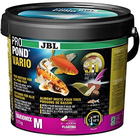 JBL podszewki zapewnia wszystkie ryby do stawu, pływające paszy płatki, wyściółka funkcyjna, propontida Vario 4127400