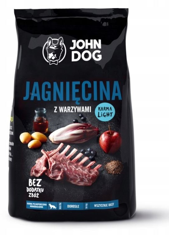 John Dog Jagnięcina z Warzywami Light 3kg