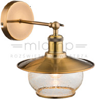 Globo Lighting Kinkiet LAMPA ścienna 69030W szklana OPRAWA vintage kula ball brąz antyczny przezroczysty