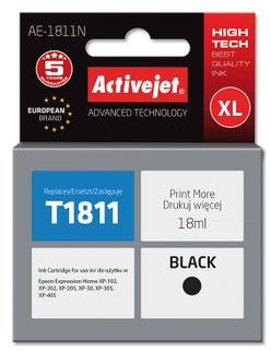 ActiveJet Tusz AE-1811N zamiennnik do drukarki Epson T1811 Bk czarny AE-1811N