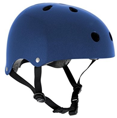 SFR kask dla miłośników deskorolek, skuter, Biker (niebieski metalik, XXS  XS/49- 52 cm) H159