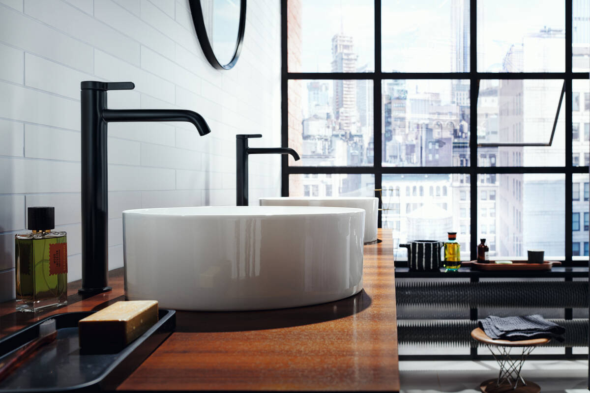 Hansgrohe One Bateria umywalkowa wysoka czarny mat 48002670