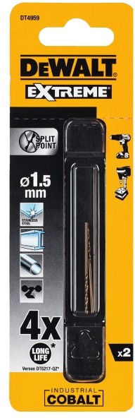 DeWalt Wiertło do metalu Extreme Cobalt 1 5 mm