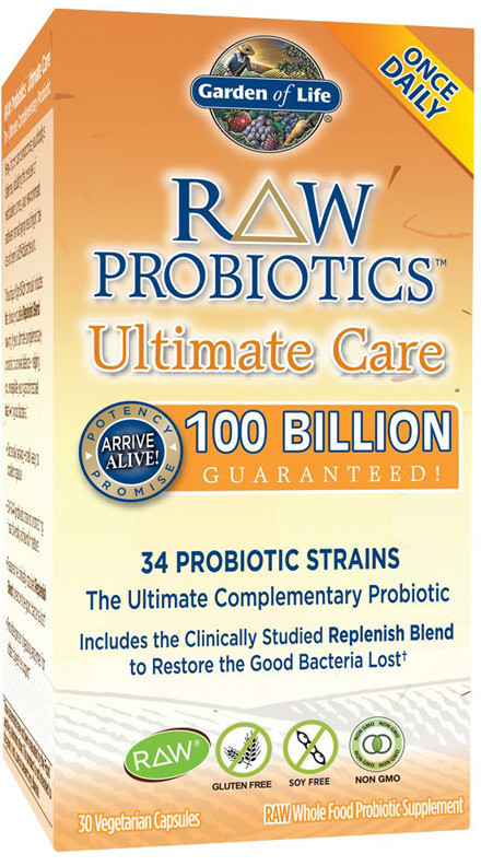 Ultimate GARDEN OF LIFE GARDEN OF LIFE Raw Probiotics Care 100 Billion 30vegcaps