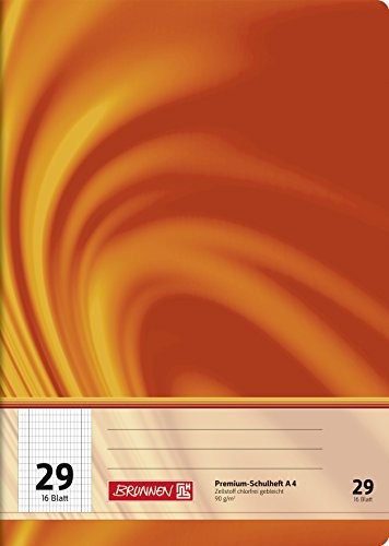 Brunnen 104472902 zeszyt szkolny A4 Vivendi (16 arkuszy), 5 X 9 MM rautiert, z krawędzią) 104472902