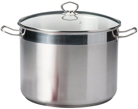 Krüger Karl  garnek do 74234 Maxi-ze stali nierdzewnej z pokrywą szkła, 33 cm, zawartość 20 L 74234