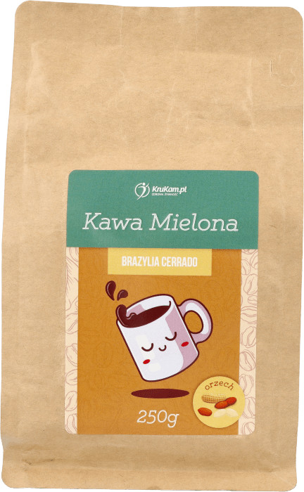 KruKam Kawa mielona Brazylia Cerrado orzechowa 250g