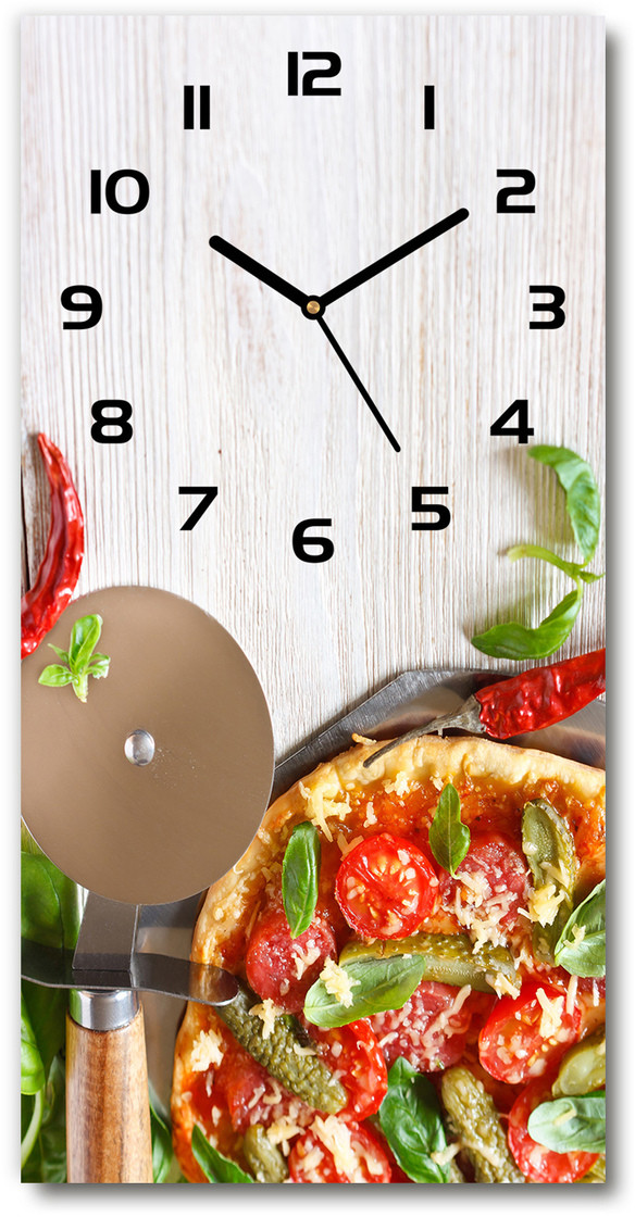 Nowoczesny zegar ścienny Pizza