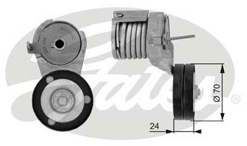 GATES Rolka napinacza, pasek klinowy wielorowkowy T38282