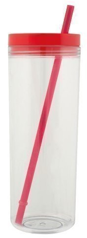 eBuyGB 590 ML plastikowe kubki i słoma do mebli na sok Smoothie Iced Coffee BPA leer droga Cup 1273805