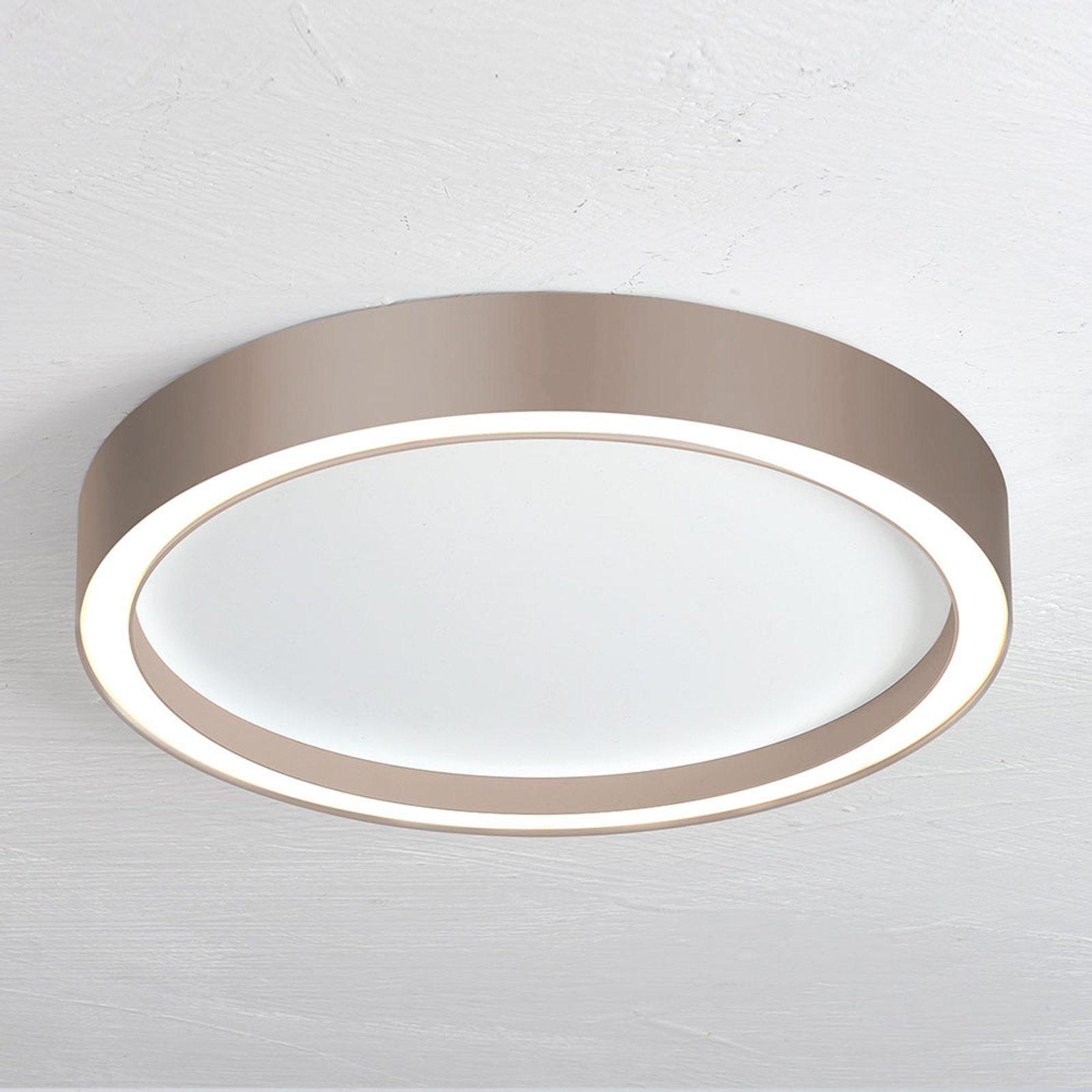 Bopp Aura lampa sufitowa LED 30cm biała/taupe