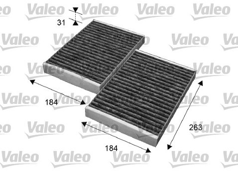 VALEO Filtr, wentylacja przestrzeni pasażerskiej 715643