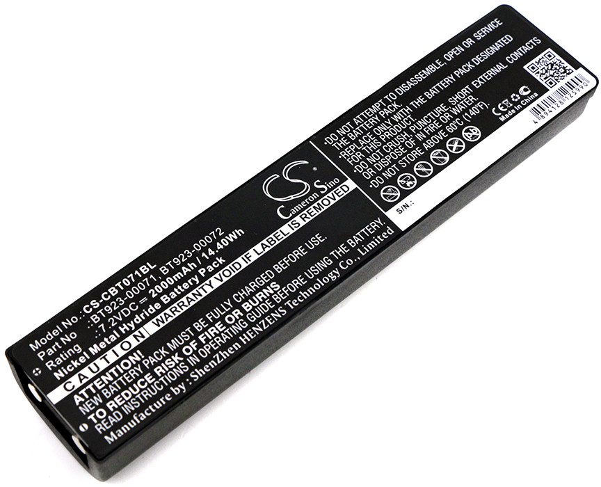 Cameron Sino Cattron-Theimeg Handy BT923-00071 2000mAh 14.40Wh Ni-MH 7.2V CS-CBT071BL