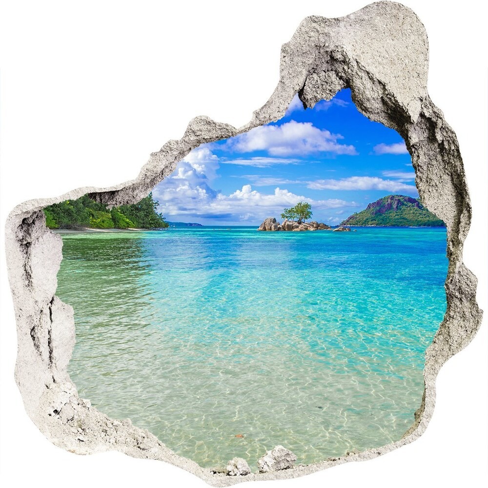 Wallmuralia.pl Dziura 3d foto tapeta naklejka Rudzik na iglaku