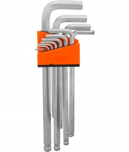 VERKE ZESTAW KLUCZY IMBUS KLUCZE Z KULKĄ IMBUSY 12 el