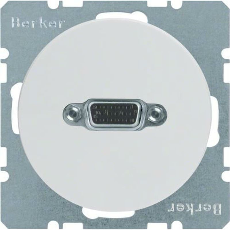 Hager Polo sp. z o.o. Gniazdo VGA z zaciskami śrubowymi biały połysk R.1/R.3 3315412089