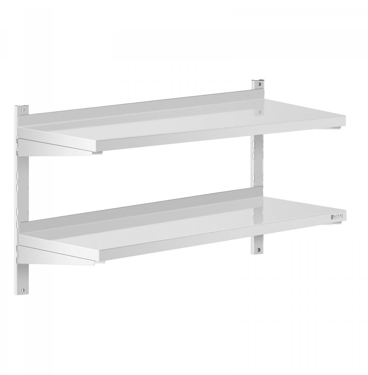Royal Catering Półka wisząca - 100 x 40 cm - 2 blaty - RCWR-1000.4 RCWR-1000.4