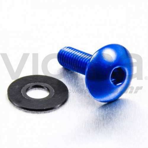 Pro-Bolt Pro-Bolt LFB620 aluminiowa śruba z łbem soczewkowym, M6 x 1,00 mm x 20 mm, srebrna, LFB620