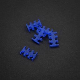 King Mod Services Mod Services Grzebień 6-gniazdowy 3 mm mały niebieski Zestaw 5 sztuk ZUUV-171