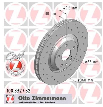 Zimmermann Tarcza hamulcowa 100.3327.52