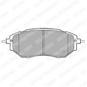 DELPHI Zestaw klocków hamulcowych, hamulce tarczowe LP1941