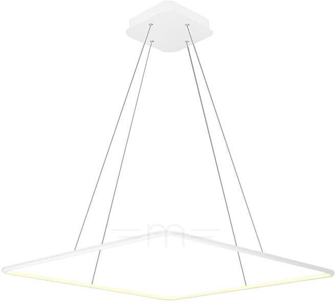 Mdeco LAMPA wisząca MDECO SLIM/000007/4000/W kwadratowa OPRAWA zwis LED 40W 4000K metalowa ramka biała