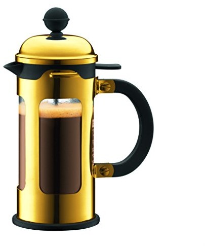 Bodum Chambord zaparzacz do kawy (French Press system, wylot ochronne, rama ze stali nierdzewnej), złoto 11170-17