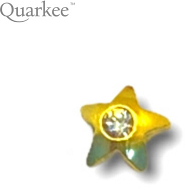 Quarkee Quarkee 22K Gold Star with Cubic Zirconia / Gwiazda z cyrkonią