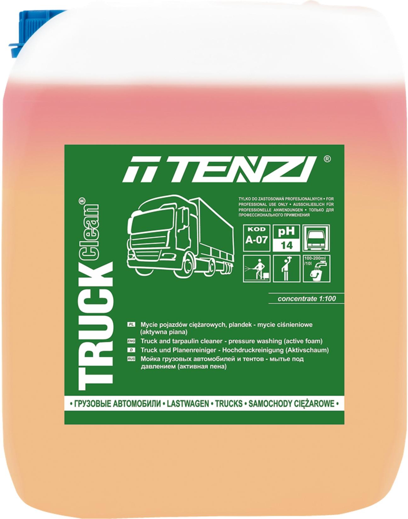 Tenzi TZTRUCKCLEAN - preparat do mycia pojazdów ciężarowych - 1 l-10 l TZ-TRUCKCLEAN