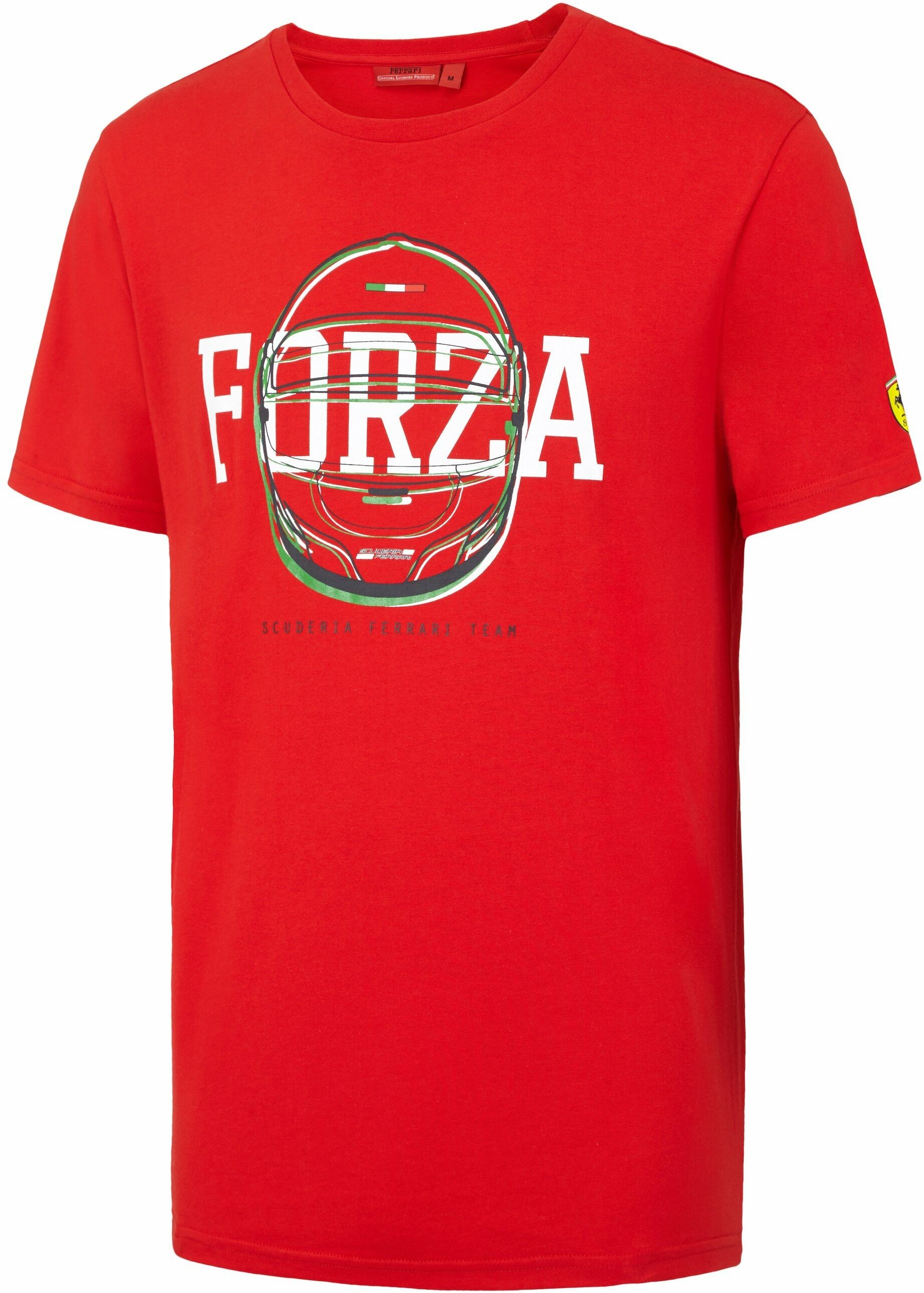 Ferrari Koszulka Ferrari męska t-shirt Ferrari F1 Forza Helmet czerwona 130161097 600