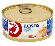 Auchan - Łosoś kawałki w sosie własnym