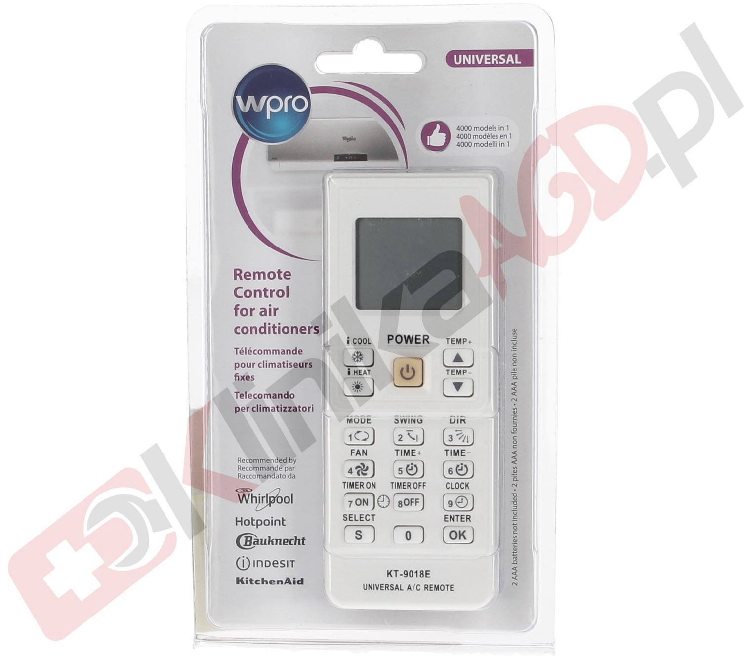 Whirlpool WPRO Pilot do klimatyzacji / klimatyzatora 484000008628